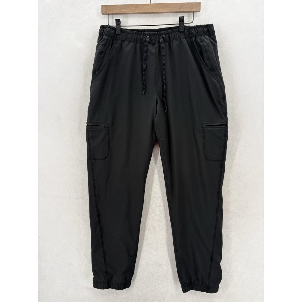 Eddie Bauer Rainier Flexion Polar Lined Womens Jogger Pants 12 Black StormRepel